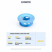Shimano Road Titanium Bolt Kit – S-PARTS Drivetrain Screws for R8050 / R8150 / R9250 — Crank Arm Cap - 1pcs / Indigo