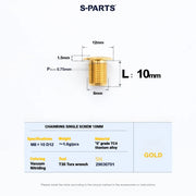 Shimano Road Titanium Bolt Kit – S-PARTS Drivetrain Screws for R8050 / R8150 / R9250 — Chainring Bolts - 1pcs / Gold