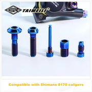Shimano Ultegra Di2 R8170 Brake Caliper Titanium Bolt Kit Blue