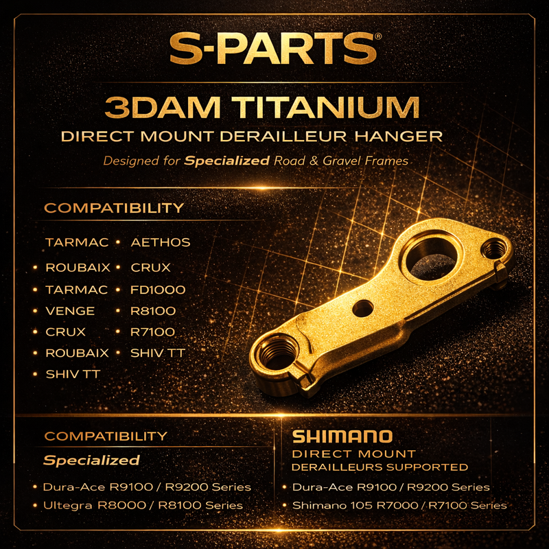 S-PARTS 3DAM Titanium Direct Mount Derailleur Hanger for Specialized