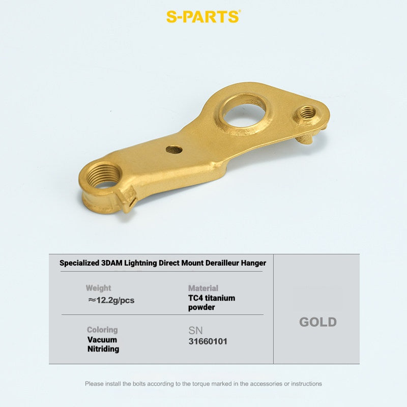 S-PARTS 3DAM Titanium Direct Mount Derailleur Hanger for Specialized