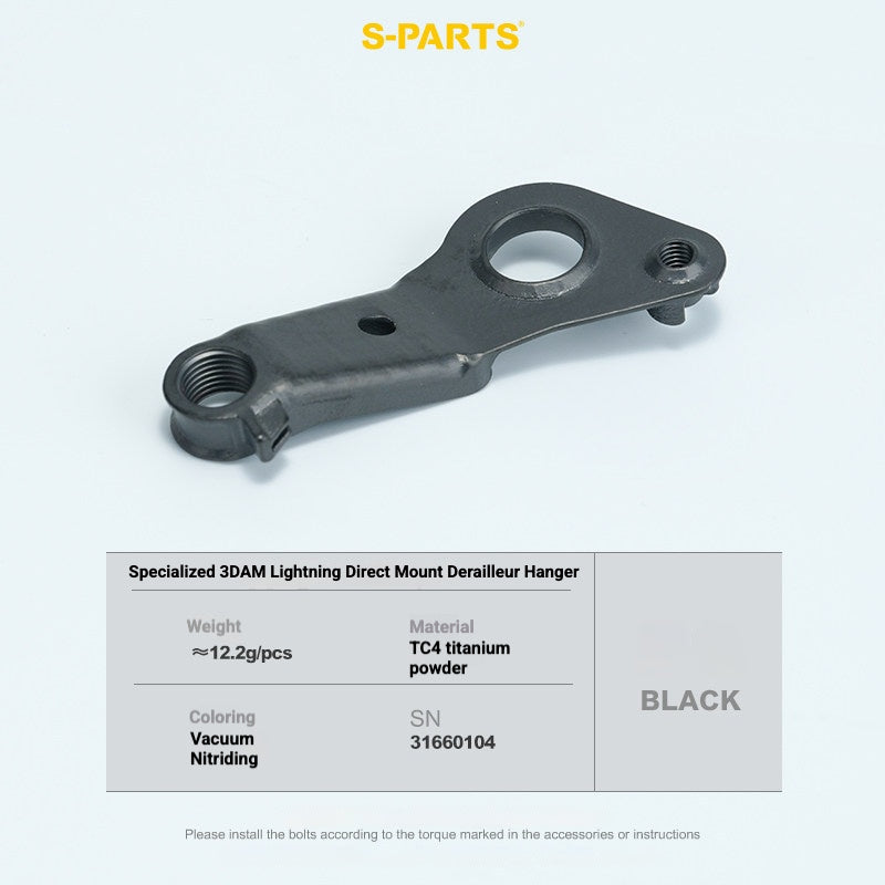 S-PARTS 3DAM Titanium Direct Mount Derailleur Hanger for Specialized
