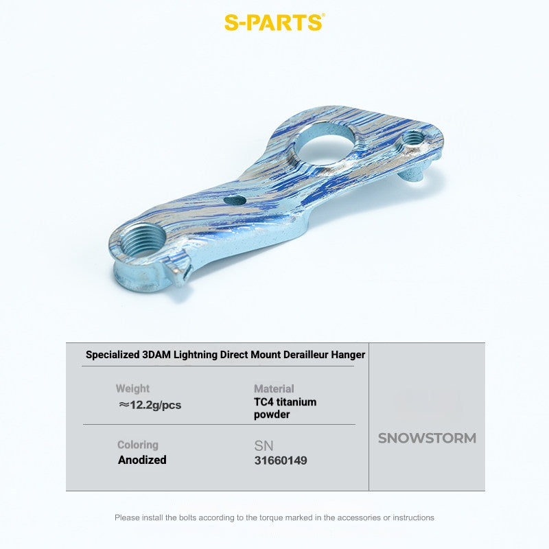 S-PARTS 3DAM Titanium Direct Mount Derailleur Hanger for Specialized