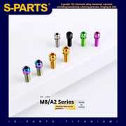 S-PARTS A2 Series M8 L20-25mm D11 Titanium Screws for Bike