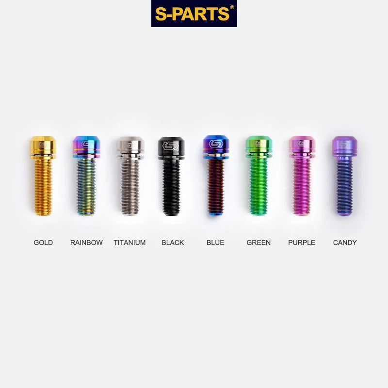 S-PARTS A2 Series M8 L20-25mm D11 Titanium Screws for Bike - Detail 5