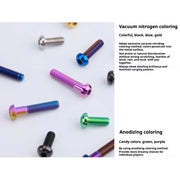 S-PARTS A2 Umbrella Head series M8 L15-50mm Titanium Screws for Bike - Detail 3