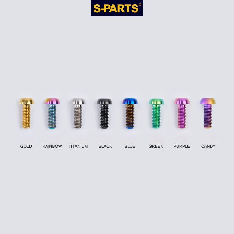 S-PARTS A2 Umbrella Head series M8 L15-50mm Titanium Screws for Bike - Detail 5