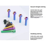 S-PARTS A3 Series M8 L10-120mm Blue Titanium Screws for Bike | Motorcycle / Auto - Detail 2