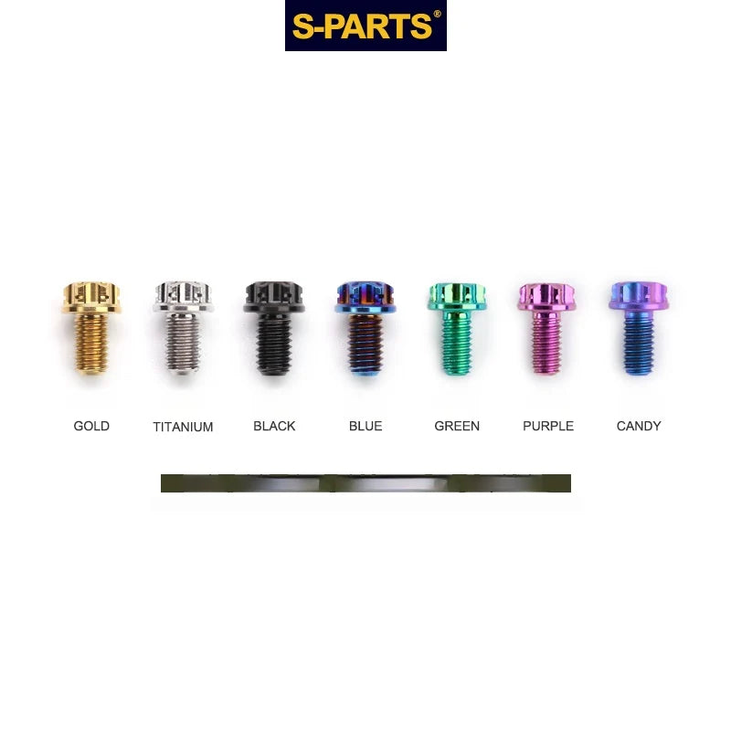 S-PARTS A3 Series M8 L10-120mm Golden Titanium Screws for Bike | Motorcycle / Car - Detail 5