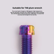 S-PARTS A3 Series M8 L15-45mm D10.8 Small Nuts Titanium Screws for Bike | Motorcycle / Auto - Detail 2