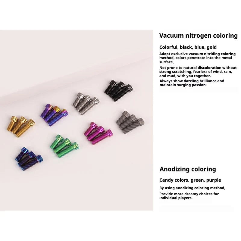 S-PARTS A3 Series M8 L15-45mm D10.8 Small Nuts Titanium Screws for Bike | Motorcycle / Auto - Detail 3