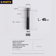S-PARTS A3 Series M8 L15-45mm D10.8 Small Nuts Titanium Screws for Bike | Motorcycle / Auto - Detail 52