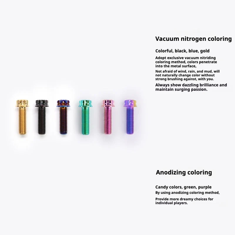 S-PARTS A3 Series M8 L20mm P1.0 Fine Thread Titanium Screws for Bike | Motorcycle / Car - Detail 4