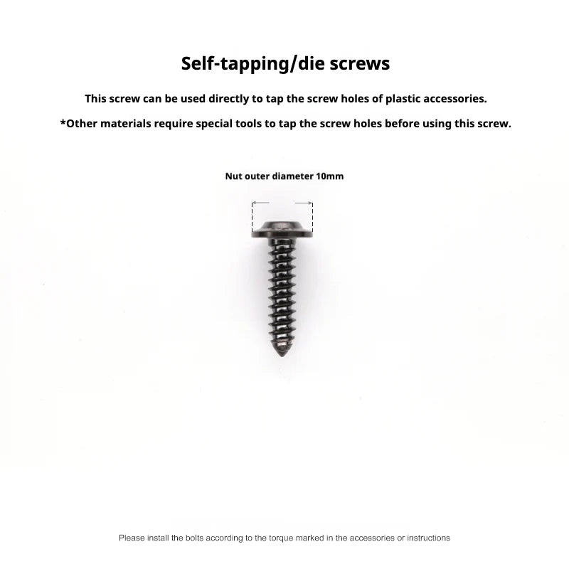 S-PARTS A3 Umbrella Head Self-Tapping M4 Titanium Screws | L12-20mm D10 | Motorcycle / Auto - Detail 2