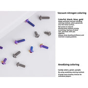 S-PARTS A3 Umbrella Head M4 Titanium Screws | L06-35mm D8.5 | Motorcycle / Car TC4 Bolts - Detail 4