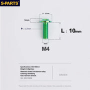 S-PARTS A3 Umbrella Head M4 Titanium Screws | L06-35mm D8.5 | Motorcycle / Car TC4 Bolts - Detail 26