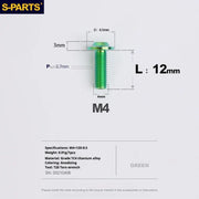 S-PARTS A3 Umbrella Head M4 Titanium Screws | L06-35mm D8.5 | Motorcycle / Car TC4 Bolts - Detail 30