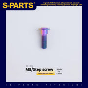 S-PARTS A3 Umbrella Head Step Series M8 Candy Color Titanium Screws for Bike | Motorcycle / Auto