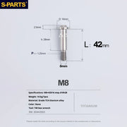 S-PARTS A3 Umbrella Head Step Series M8 Titanium Color Titanium Screws for Bike | Motorcycle / Auto - Detail 29