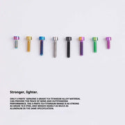 S-PARTS Column Head M4 Titanium Screws | L06-50mm | Lightweight TC4 Bolts for Bike Motorcycle Equipment - Detail 3