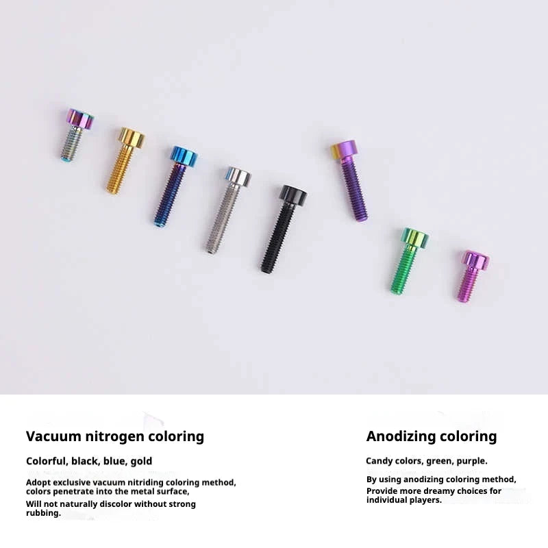 S-PARTS Column Head M4 Titanium Screws | L06-50mm | Lightweight TC4 Bolts for Bike Motorcycle Equipment - Detail 4