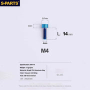 S-PARTS Column Head M4 Titanium Screws | L06-50mm | Lightweight TC4 Bolts for Bike Motorcycle Equipment - Detail 42