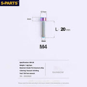 S-PARTS Column Head M4 Titanium Screws | L06-50mm | Lightweight TC4 Bolts for Bike Motorcycle Equipment - Detail 64