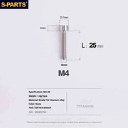 S-PARTS Column Head M4 Titanium Screws | L06-50mm | Lightweight TC4 Bolts for Bike Motorcycle Equipment - Detail 71