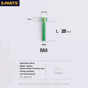 S-PARTS Column Head M4 Titanium Screws | L06-50mm | Lightweight TC4 Bolts for Bike Motorcycle Equipment - Detail 74