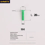 S-PARTS Countersunk Head M4 Titanium Screws | L08-45mm | TC4 Lightweight Bolts for Bike Motorcycle Car - Detail 60