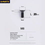 S-PARTS Countersunk Head series M8 L16-50mm Titanium Screws for Bike - Detail 13