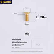 S-PARTS Countersunk Head series M8 L16-50mm Titanium Screws for Bike - Detail 17