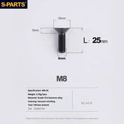S-PARTS Countersunk Head series M8 L16-50mm Titanium Screws for Bike - Detail 20