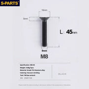 S-PARTS Countersunk Head series M8 L16-50mm Titanium Screws for Bike - Detail 49