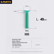 S-PARTS Countersunk Head series M8 L16-50mm Titanium Screws for Bike - Detail 50