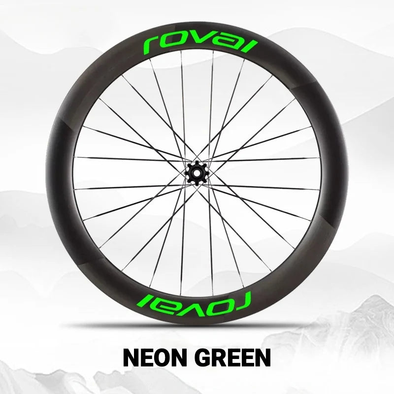 Specialized Roval Sprint CLX Wheel Decals Neon Green