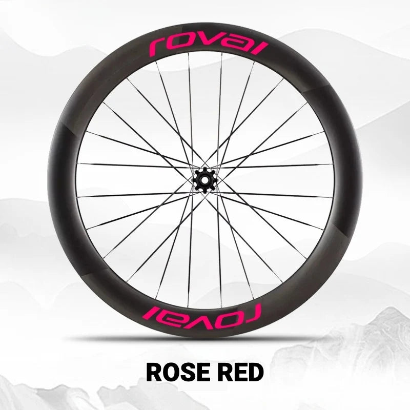 Specialized Roval Sprint CLX Wheel Decals Rose Red