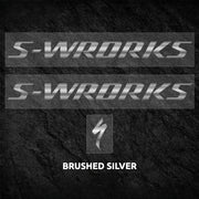 Specialized S-Works Tarmac SL9 Frame Logo Decals Brushed Silver