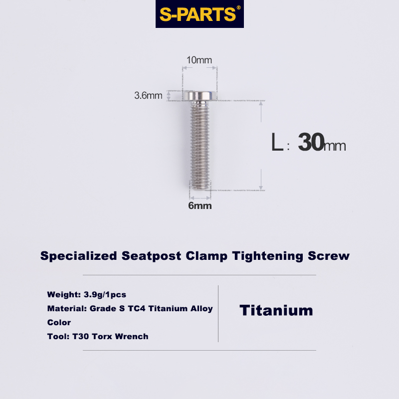 Specialized SL6 / SL7 / SL8 / SL9 / Venge Titanium Seatpost Clamp Screws Seat Clamp Locking Screws