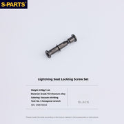 Specialized SL6 / SL7 / SL8 / SL9 / Venge Titanium Seatpost Clamp Screws Seat Cushion Locking Screw Set Black