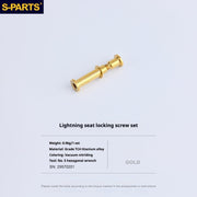 Specialized SL6 / SL7 / SL8 / SL9 / Venge Titanium Seatpost Clamp Screws Seat Cushion Locking Screw Set Gold
