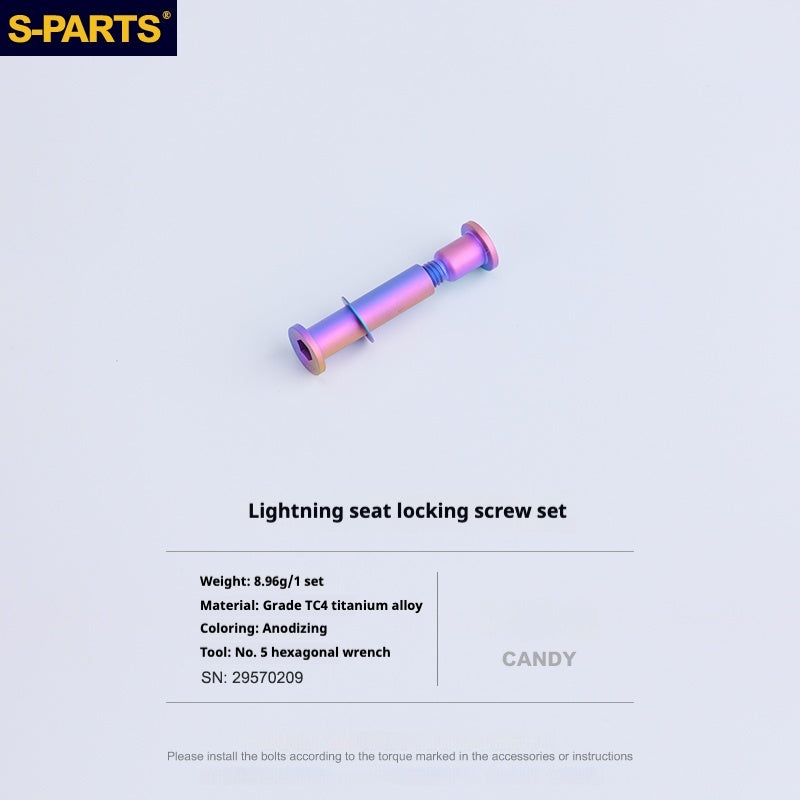 Specialized SL6 / SL7 / SL8 / SL9 / Venge Titanium Seatpost Clamp Screws Seat Cushion Locking Screw Set Candy