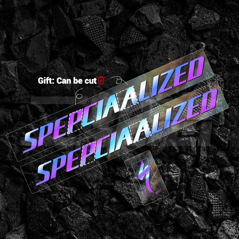 Specialized Tarmac SL7 Logo Decal Kit Size 52 Electro-Anodized Rainbow Down Tube ×2 + Head Tube ×1