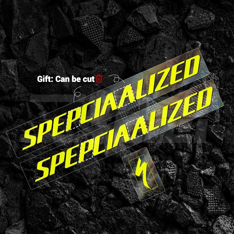 Specialized Tarmac SL7 Logo Decal Kit Size 52 Fluorescent Yellow Down Tube ×2 + Head Tube ×1