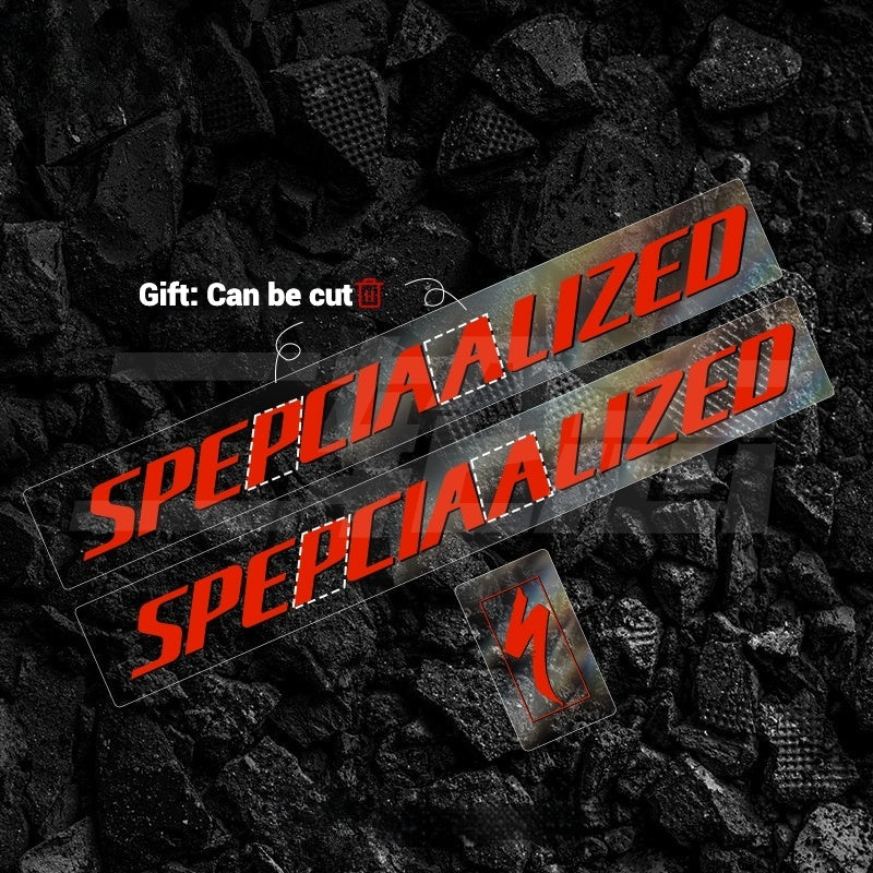 Specialized Tarmac SL7 Logo Decal Kit Size 52 Fluorescent Orange Down Tube ×2 + Head Tube ×1