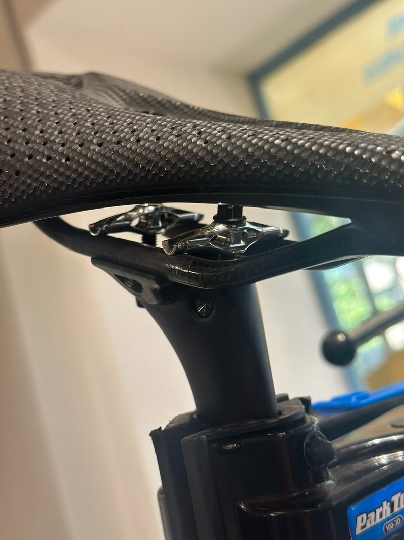 Specialized Tarmac SL8 / SL9 / Seka Spear Saddle Clamp Kit — Titanium / Aluminum — 15–21g