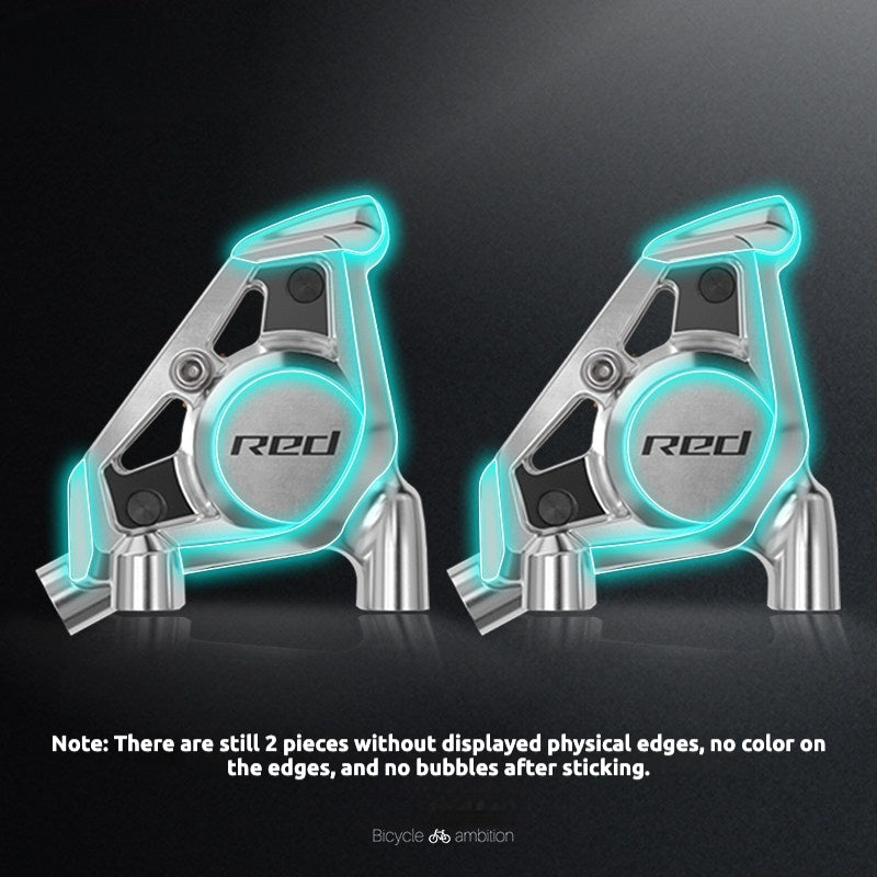 SRAM RED AXS 2024 Protection Film Kit — Road Bike Crankset / Brake Caliper / Rear Derailleur TPU Guard