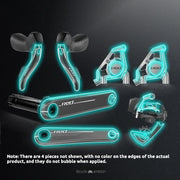 SRAM RED AXS 2024 Protection Film Kit — Road Bike Crankset / Brake Caliper / Rear Derailleur TPU Guard