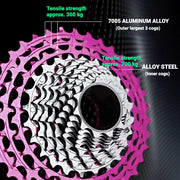 SUNSHINE Road Bike 11 / 12 Speed SLR Color Cassette 11-36T HG Freehub 7075 Alloy