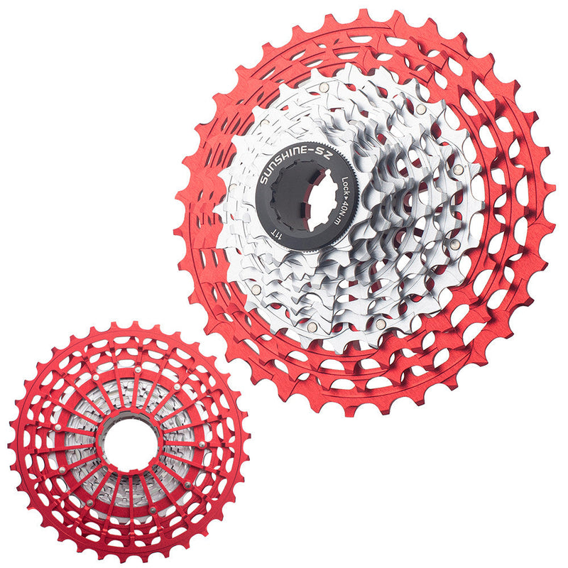 SUNSHINE Road Bike 11 / 12 Speed SLR Color Cassette 11-36T HG Freehub 7075 Alloy